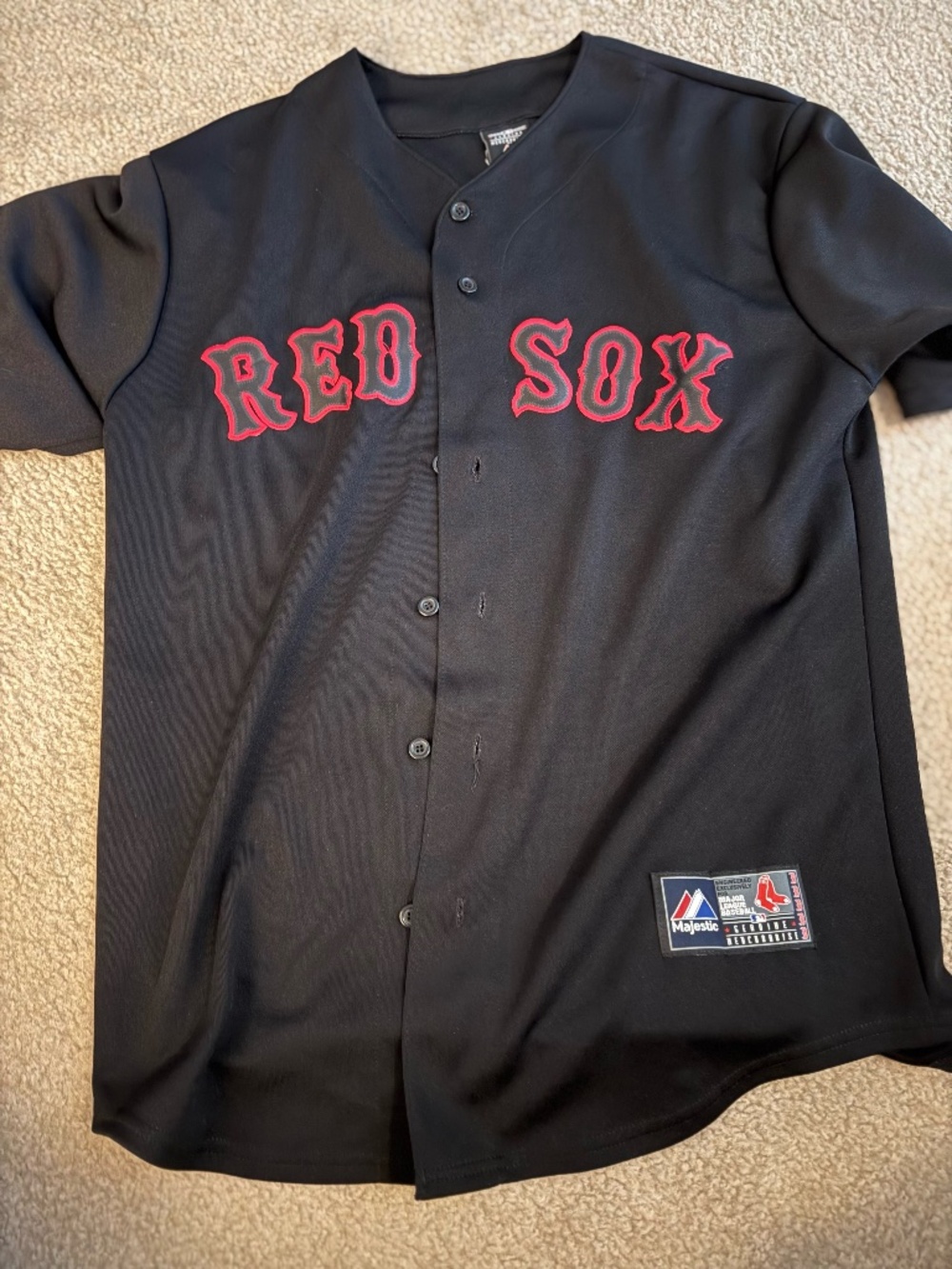 Majestic Large Boston Red Sox fashion jersey